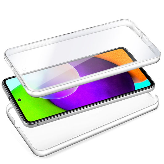 Coque 3D en silicone pour Samsung A525 Galaxy A52 / A52 5G / A52s 5G (transparente avant et arrière)