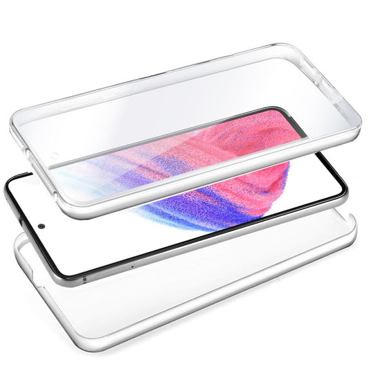 Coque 3D en silicone pour Samsung A536 et Galaxy A53 5G (transparente avant et arrière)