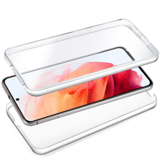 Coque 3D en silicone pour Samsung Galaxy S21 (G990) (avant et arrière transparents)