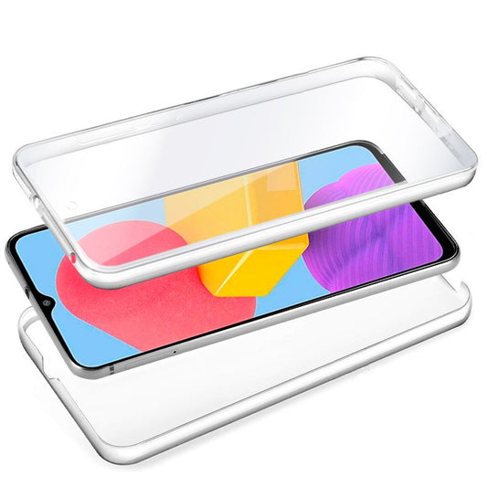 Coque 3D en silicone pour Samsung Galaxy M13 / A23 5G (transparente avant et arrière)