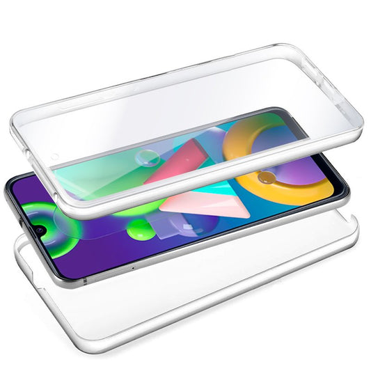 Coque 3D en silicone pour Samsung M215 et Galaxy M21 (transparente avant et arrière)