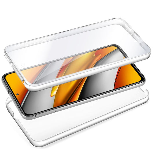 Coque 3D en silicone pour Xiaomi Mi 11i / Pocophone F3 (avant et arrière transparents)