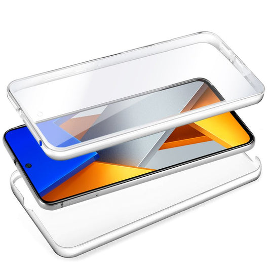 Coque 3D en silicone pour Xiaomi Poco M4 Pro (avant et arrière transparents)