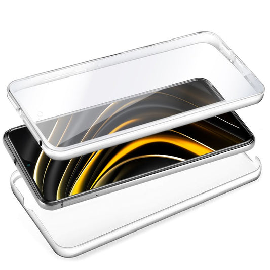 Coque 3D en silicone pour Xiaomi Pocophone M3 (avant et arrière transparents)