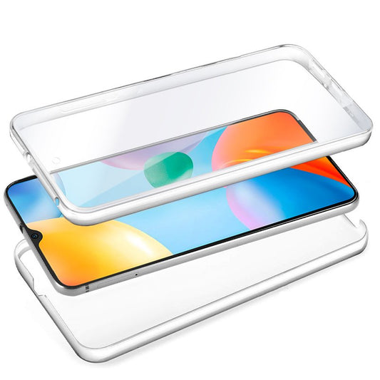 Coque 3D en silicone pour Xiaomi Redmi 10C (avant et arrière transparents)