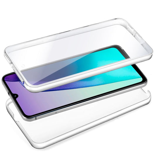 Coque 3D en silicone pour Xiaomi Redmi 14C / Poco C75 (transparente avant et arrière)