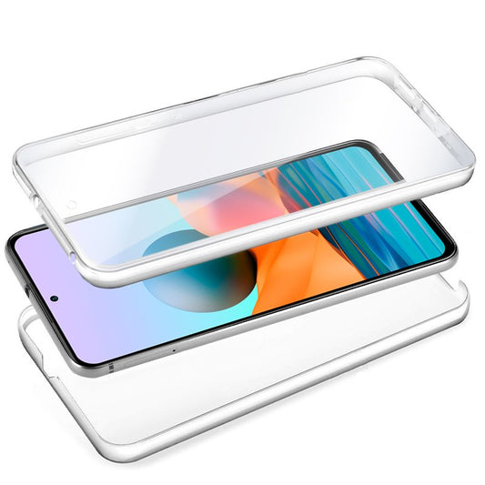 Coque 3D en silicone pour Xiaomi Redmi Note 10 Pro (transparente avant et arrière)