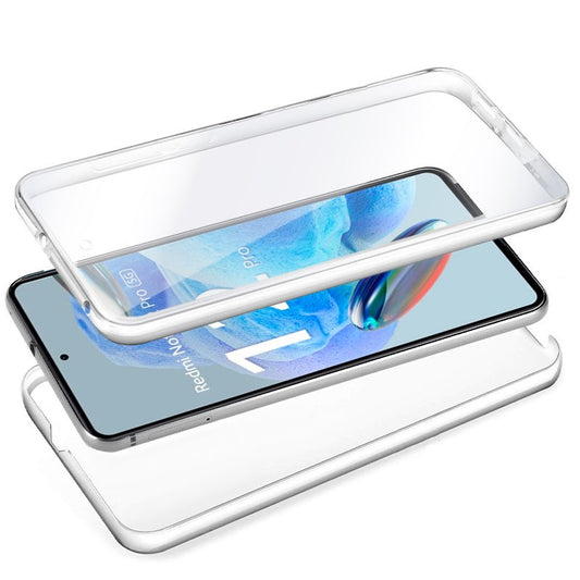 Coque 3D en silicone pour Xiaomi Redmi Note 12 Pro 5G (transparente avant et arrière)