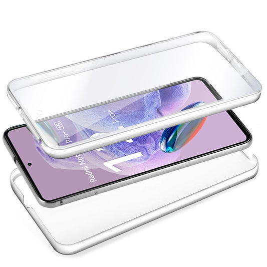 Coque 3D en silicone pour Xiaomi Redmi Note 12 Pro Plus 5G (transparente avant et arrière)