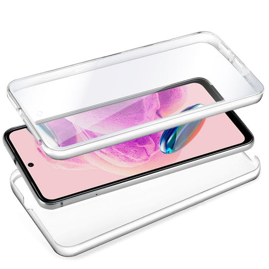 Coque 3D en silicone pour Xiaomi Redmi Note 12S (transparente avant et arrière)
