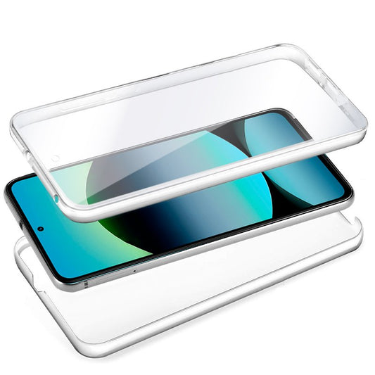 Coque 3D en silicone pour Xiaomi Redmi Note 14 (transparente avant et arrière)