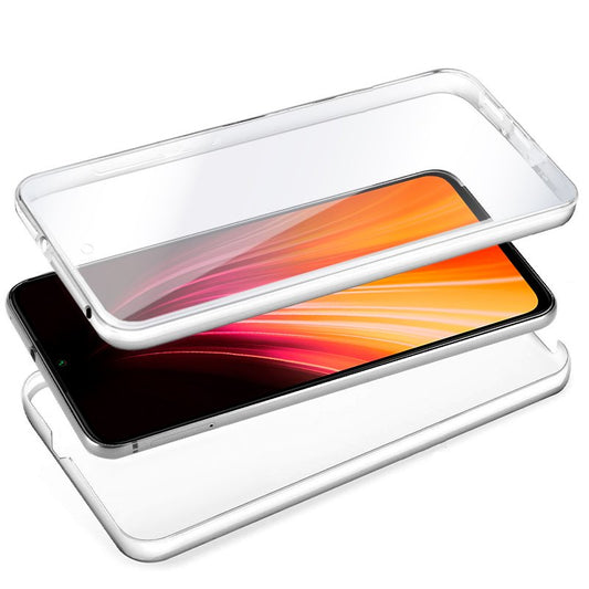 Coque 3D en silicone pour Xiaomi Redmi Note 8 / Note 8 (2021) (transparente avant et arrière)