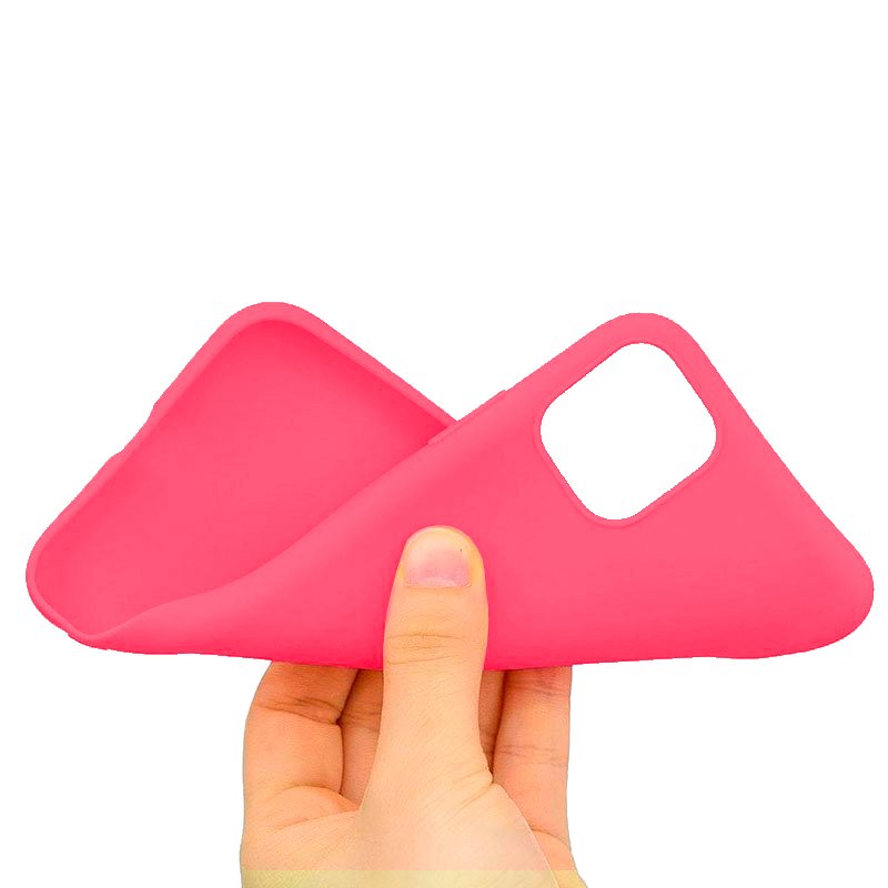 Coque en silicone tendance pour iPhone 11 Pro Max (rose)