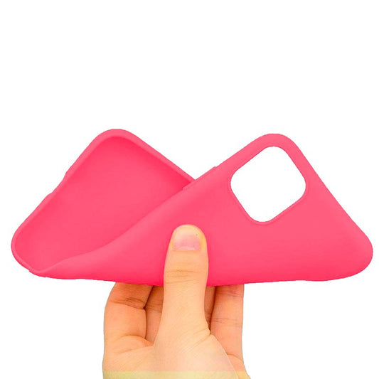 Coque en silicone tendance pour iPhone 11 Pro Max (rose)
