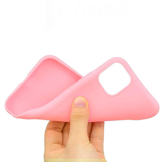 Coque en silicone tendance pour iPhone 11 Pro (rose)