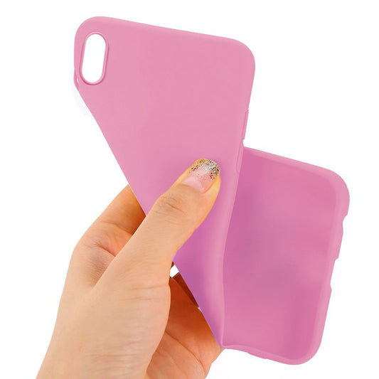 Coque en silicone tendance pour iPhone XS Max (rose)