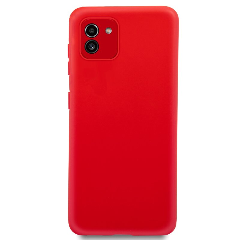 Coque en silicone tendance pour Samsung A035 et Galaxy A03 (rouge)