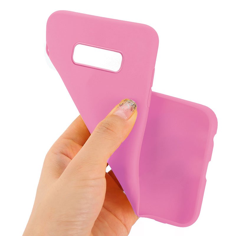 Coque en silicone tendance pour Samsung Galaxy S10e G970 (rose)