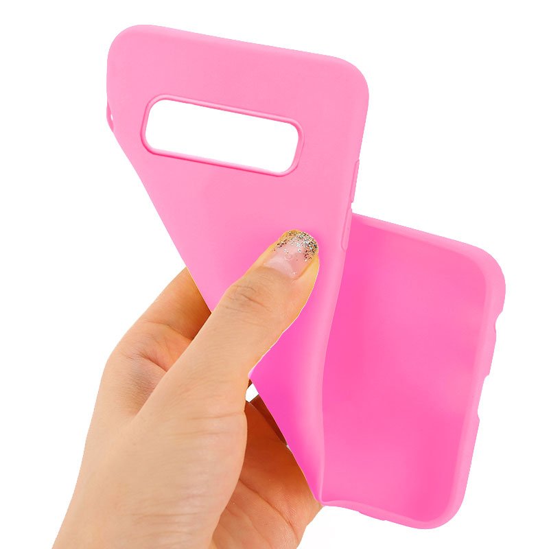 Coque en silicone tendance pour Samsung Galaxy S10 G973 (rose)