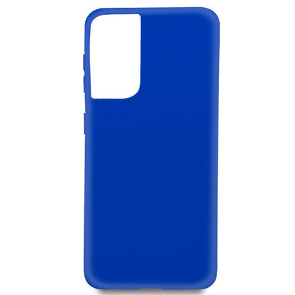 Coque en silicone tendance pour Samsung Galaxy S21 Ultra G998 (bleu)