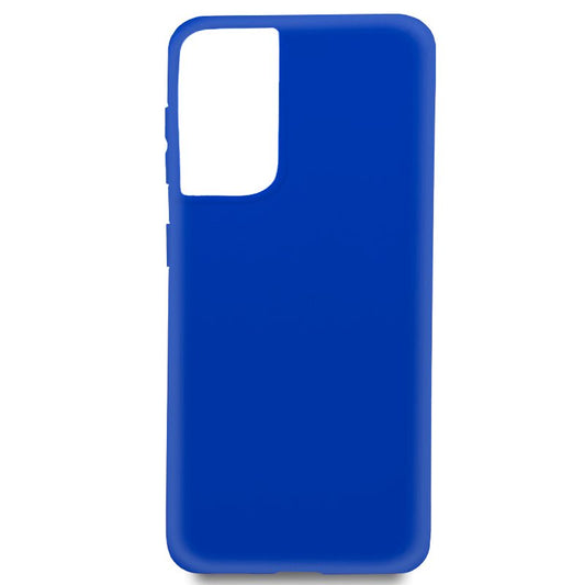 Coque en silicone tendance pour Samsung Galaxy S21 Ultra G998 (bleu)