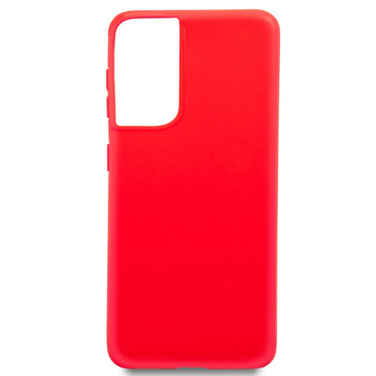 Coque en silicone tendance pour Samsung Galaxy S21 Ultra (G998) (rouge)