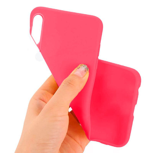 Coque en silicone tendance pour TCL 40 SE (rose)