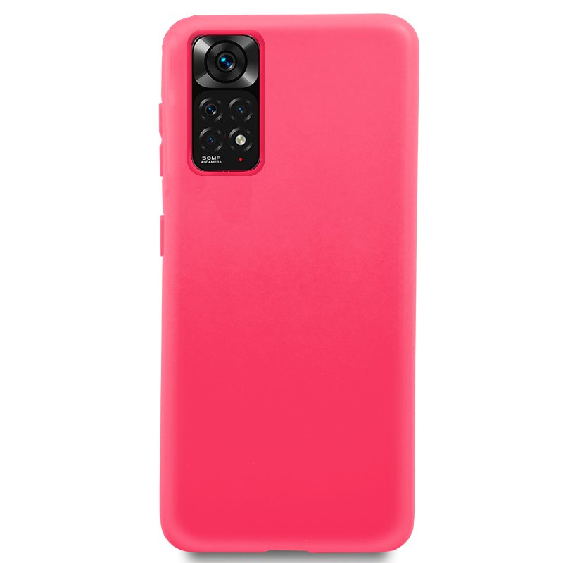 Coque en silicone tendance pour Xiaomi Redmi Note 11 / Note 11S (rose)