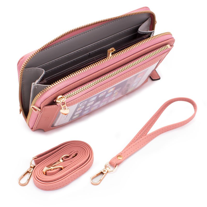Sacoche universelle horizontale jusqu'à 6,7 pouces COOL Rose