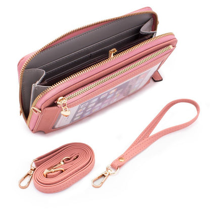 Sacoche universelle horizontale jusqu'à 6,7 pouces COOL Rose