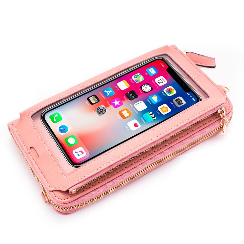 Sacoche universelle horizontale jusqu'à 6,7 pouces COOL Rose