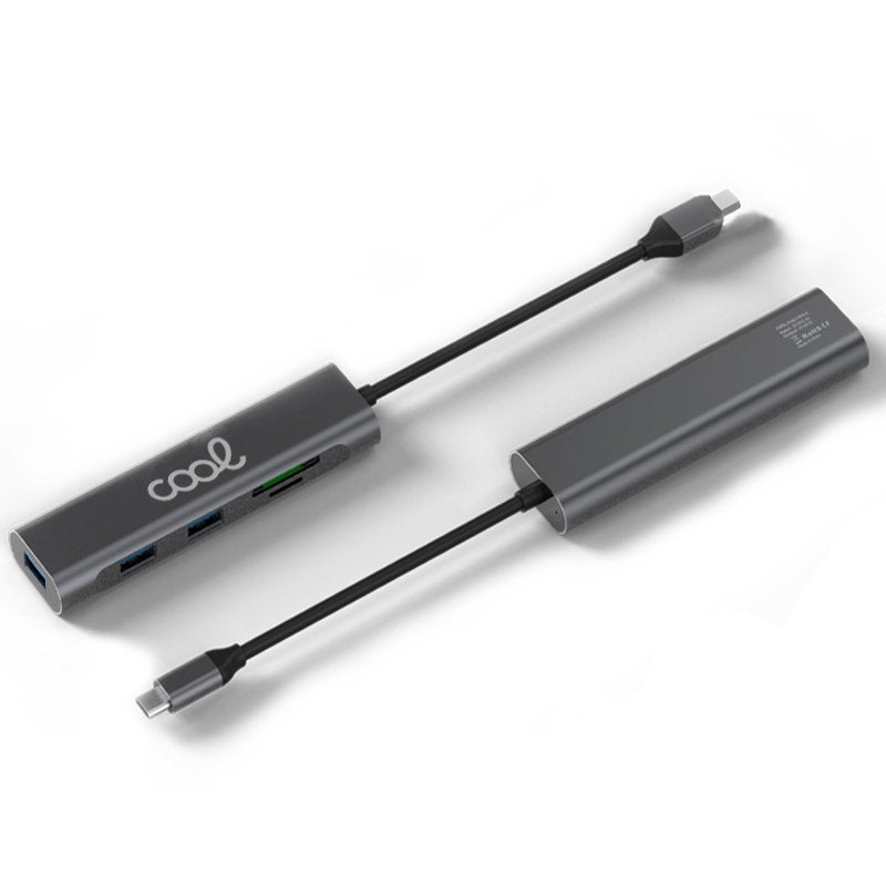Hub universel Type-C 5 en 1 COOL (3 x USB 3.0 + SD + Micro SD)