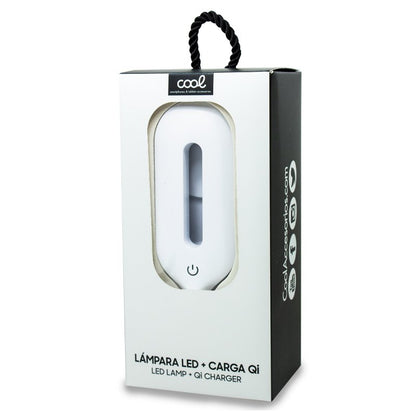 Lampe LED + base de chargement sans fil Qi COOL White