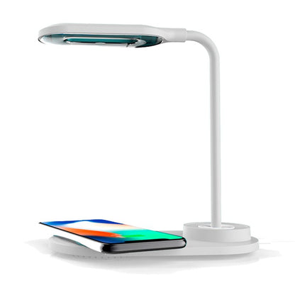 Lampe LED + base de chargement sans fil Qi COOL White