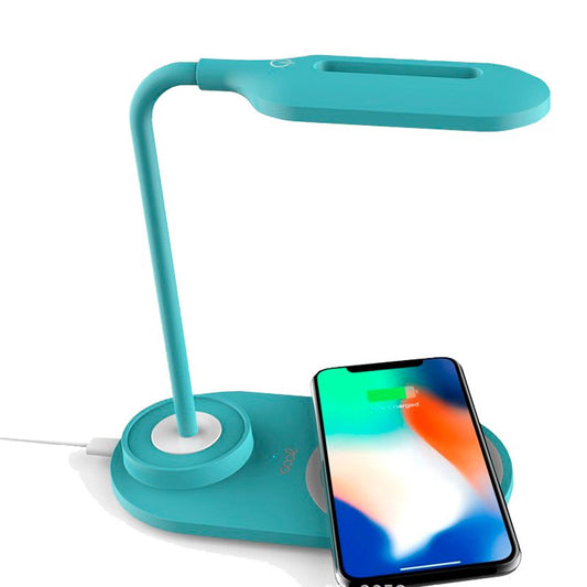 Lampe LED + base de chargement sans fil Qi COOL Celeste