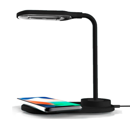 Lampe LED + base de chargement sans fil Qi COOL Noir