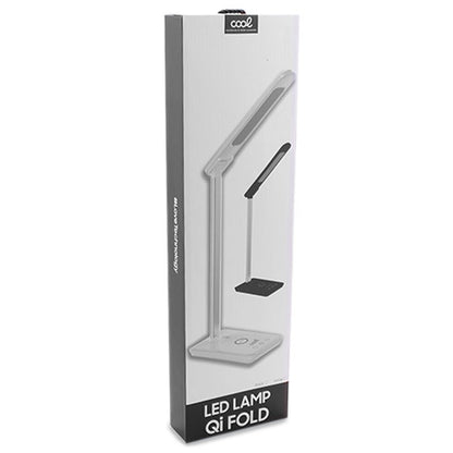 Lampe LED pliable Cool avec base de chargement sans fil Qi, blanche