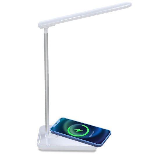 Lampe LED pliable Cool avec base de chargement sans fil Qi, blanche