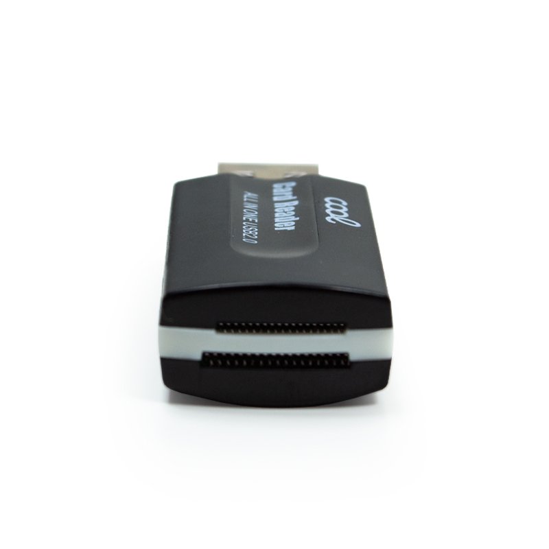 Lecteur de carte mémoire USB universel COOL (tout en un) Noir