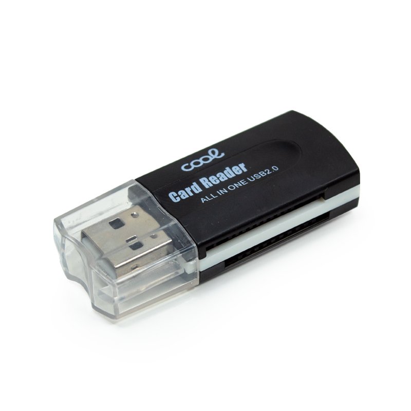 Lecteur de carte mémoire USB universel COOL (tout en un) Noir