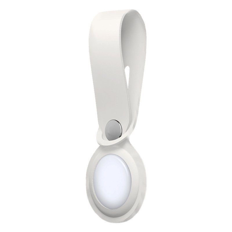 Étui Loop COOL compatible avec AirTag en silicone blanc