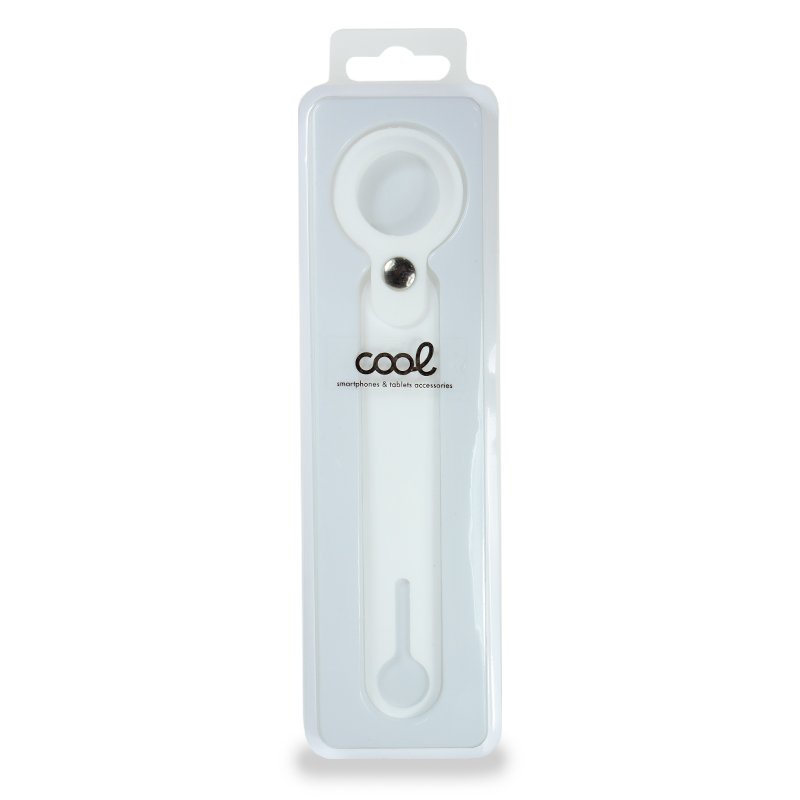 Étui Loop COOL compatible avec AirTag en silicone blanc