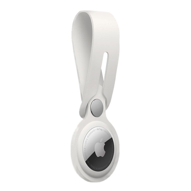 Étui Loop COOL compatible avec AirTag en silicone blanc