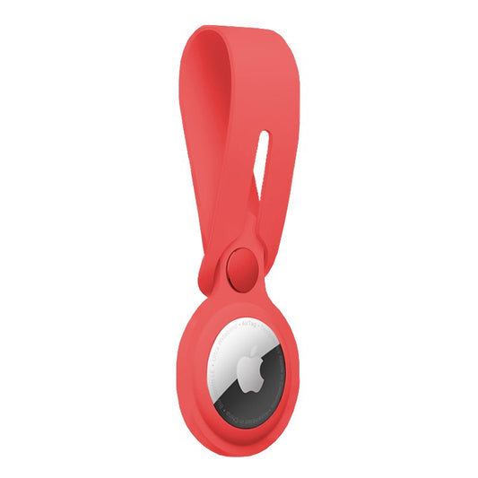 Étui Loop COOL compatible avec AirTag en silicone rouge