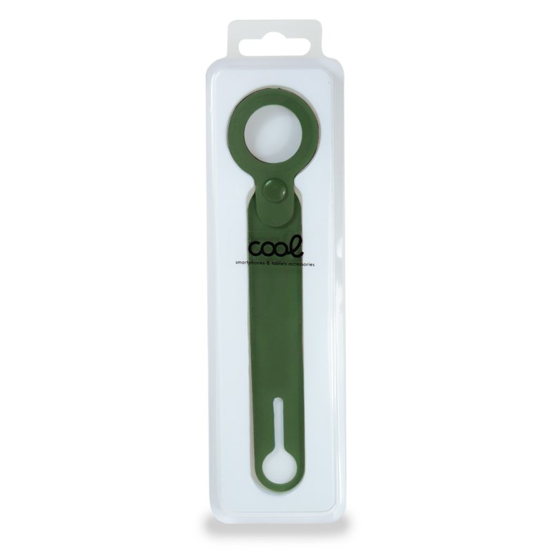 Étui Loop COOL compatible avec AirTag en silicone vert