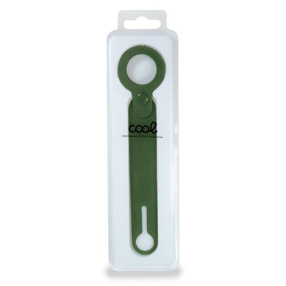 Étui Loop COOL compatible avec AirTag en silicone vert