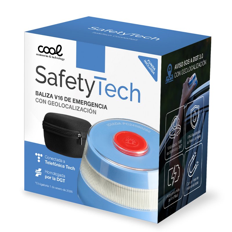 Luz Baliza Conectada (Homologada DGT) COOL Safetytech