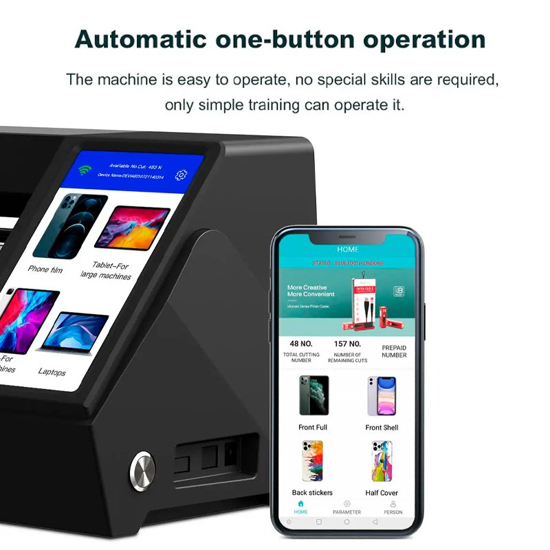 Máquina Corte Plotter V2 Devia Hasta 15 pulg + 50 Láminas Smartphones + 20 Láminas Tablets + Accesorios