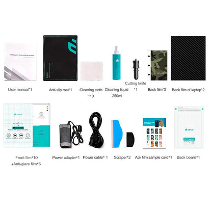 Machine de découpe traceur Devia V2 jusqu'à 15 pouces + accessoires + 50 feuilles pour smartphone