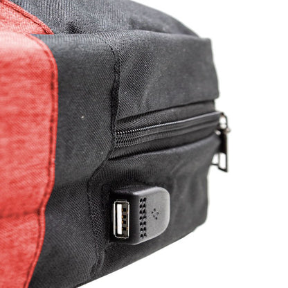 Sac à dos pour ordinateur portable 15-16 pouces COOL Portland Noir-Rouge